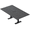 Asian Night w/Matte Black Base with Electric, variant on 6 Person Rectangular Conference Table Metal T Bases Power Module