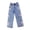 Dark Blue, variant on Preppy Jeans for Girls Aesthetic Denim Jeans Pink Bows Embellished Girls Vintage Personalized Straight Jean with Pockets Teen Girl Soft High Waist Pants Kids Clothes