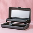 thumbnail image 5 of Cosmetic Display Cases, Makeup Storage Box With Mirror, Move Girl Makeup Box, Hard Plastic Makeup Organizer Box, Portable Travel Cosmetics 2-Layer Folding Storage Bag, 5 of 5