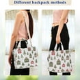 thumbnail image 4 of FORMRS Womens Corduroy Tote Bag Crossbody Shoulder Handbag with Pocket, Green Christmas House, 4 of 7