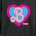 thumbnail image 3 of Barbie the Movie - Heart Crest - Women's Lightweight French Terry Long Sleeve Shirt, 3 of 5