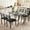 Gray, variant on 5 Piece Dining Table Set for 4, Modern Kitchen Table with Upholstered Chairs for Dining Room, Wood and Metal Frame Table Set for Small Spaces, Restaurant, Wood Color