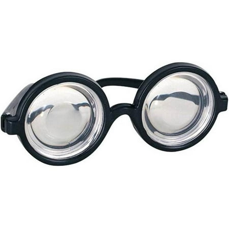 Nerd Glasses Round Bubbles Glasses Bug Eyes Specs Coke Bottle Costume Goggles