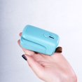 thumbnail image 2 of Mini Bag Sealer, Handheld Heat Vacuum Sealer, 2 in 1 Heat Sealer and Cutter with Lanyard, Portable Bag Resealer Machine for Plastic Bags Food Storage Snacks Freshness (2xAA Batteries Included), 2 of 5