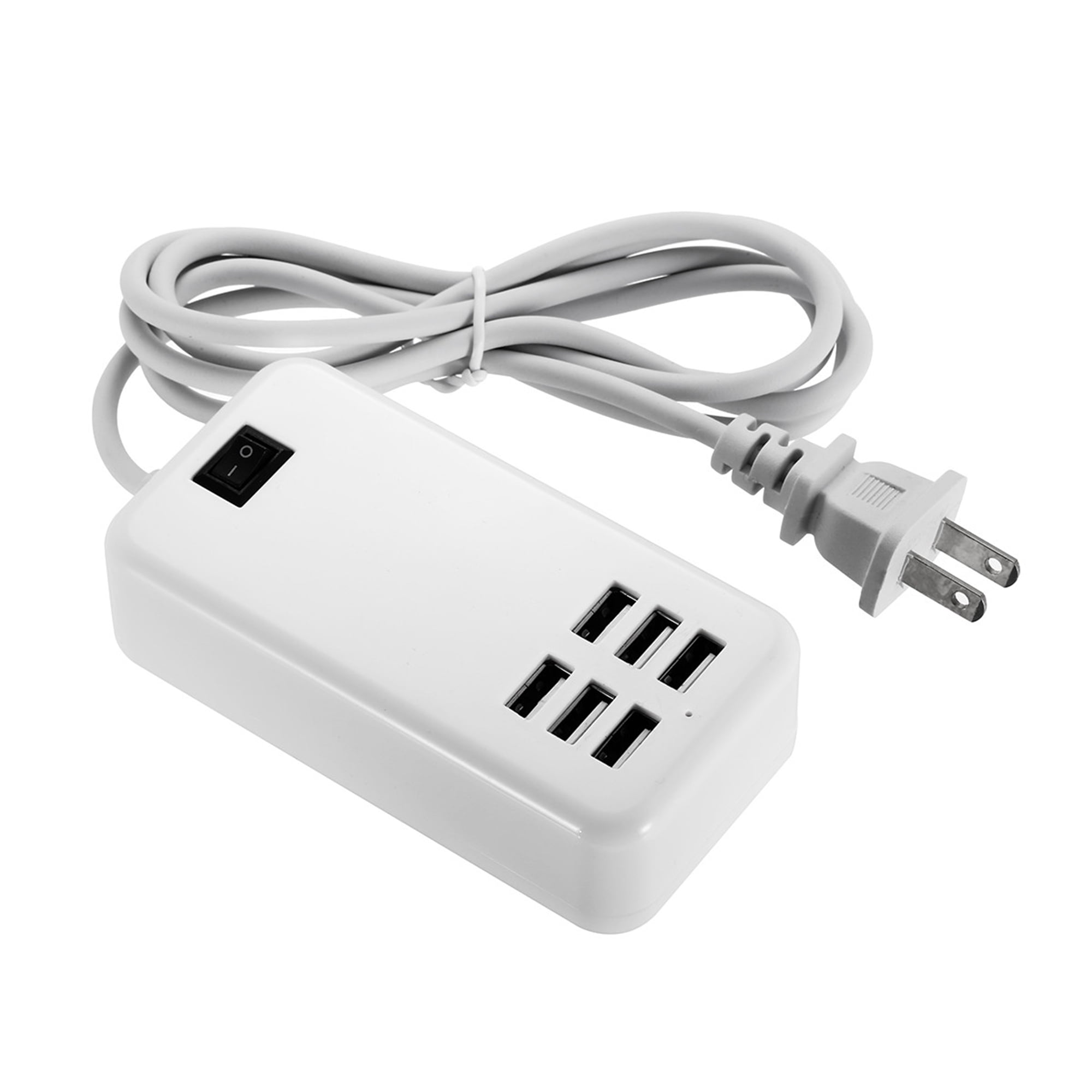 Poweradd 30W Power Adapter 6 USB Ports Hub Multiple Travel Wall Charger