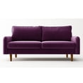 thumbnail image 3 of Meeyar Sectional Sofa Sleeper Couch 3-Seater Sofas 70" Couches for Living Room Eggplant Purple, 3 of 7