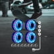 thumbnail image 2 of Ruedas para patines de 32 x 58 mm, fáciles de instalar, duraderas y se iluminan para patinar. rosa azul verde, 2 of 8