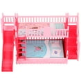 thumbnail image 1 of Juego de simulación: litera pequeña de dos pisos para muñecas, decoración, mueble para muñecas, 1 of 7