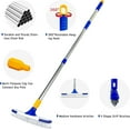 thumbnail image 6 of ITTAR Grout Scrubber Floor Scrub Brush with Stainless Steel Long Handle, Extendable Cleaning Brush Set-2*Brush Head, 6 of 9