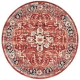 thumbnail image 2 of SAFAVIEH Charleston Zharko Floral Area Rug, Red/Ivory, 6'7" x 6'7" Round, 2 of 9