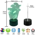 thumbnail image 2 of 3 Pack Sonic Hedgehog Night Light, 3D Anime Table Lamp with Remote Control Kids Bedroom Decoration, Creative Lighting for Kids and Sonic Hedgehog Fans, 2 of 5