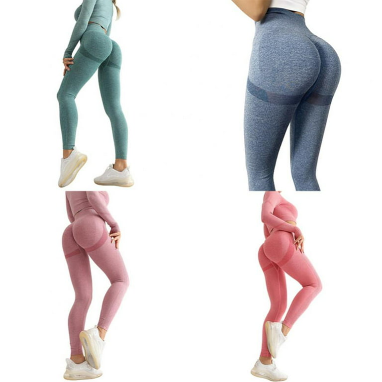 Fitness Yoga Pants Seamless Scrunch Butt Sportswear High Waist Workout  Tights Push Up Yoga Leggings For Fitness