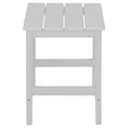 thumbnail image 5 of Garden Square Plastic Adirondack Outdoor Side Table, White, 5 of 7