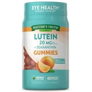Lutein & Zeaxanthin Gummies | 20mg | 40 Count | Vegan, Non-GMO & Gluten Free Supplement | Natural Orange Flavor | by Nature's Truth