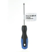NON BRAND Unbranded #2 x 4 inch Phillips Screwdriver with Comfort Grip Handle TS60211Z