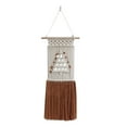 thumbnail image 3 of Colgante de pared de macramé, tapiz bohemio, tapiz tejido a mano de fondo estilo granja, decoración de pared para galería, boda, guardería, balcón 30cmx65cm Gloria Tapiz tejido de macramé, 3 of 9
