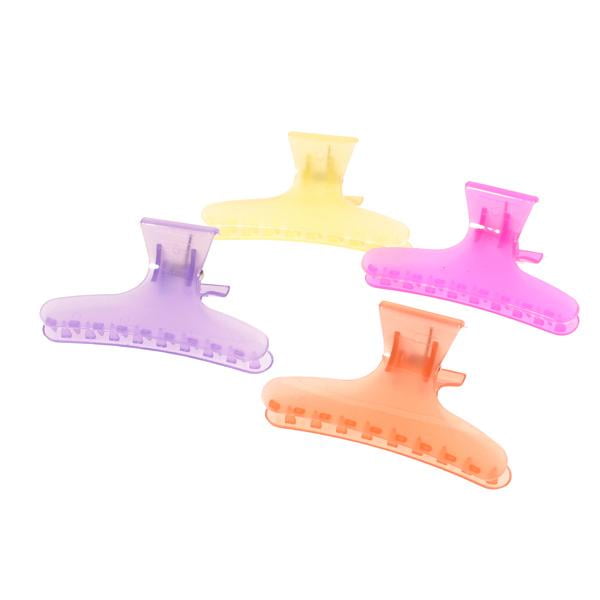 8cm Pinza de cabellero Pinza de mariposa Abrazadera Barrette Cangrejo Mordaza Grip Herramientas de peluquería