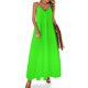 thumbnail image 1 of Nuevo vestido sin mangas verde neón vestido de verano para mujer vestido de verano para mujer ropa de mujer, 1 of 7