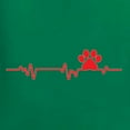 thumbnail image 2 of Dog Heartbeat | Paw Print EKG Lifeline | Veterinarian Vet Tech Dog Lover Womens T-Shirt, Kelly, XX-Large, 2 of 5