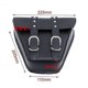 thumbnail image 1 of Pu Leather Triangle Moto Saddle Bag For Harley Sportster Xl 883 Motorcycle Saddlebag Mini Luggage Black Motorbike Side Tool Bag, 1 of 4