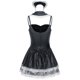 thumbnail image 4 of Gibobby Conjunto de lencería Liguero con Medias y Tanga Lingerie Set de Dormir Mujer Lenceria Mujer Talla Grande Mujer Sexy Bralette y Tanga Pijamas en Pareja(Negro, Talla única), 4 of 5