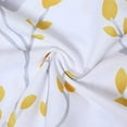 thumbnail image 6 of Kitchen Curtain Valance, Leaf Floral Print Valance Curtains for Windows, 54" W x 15" L, 1 Panel, Yellow, 6 of 7