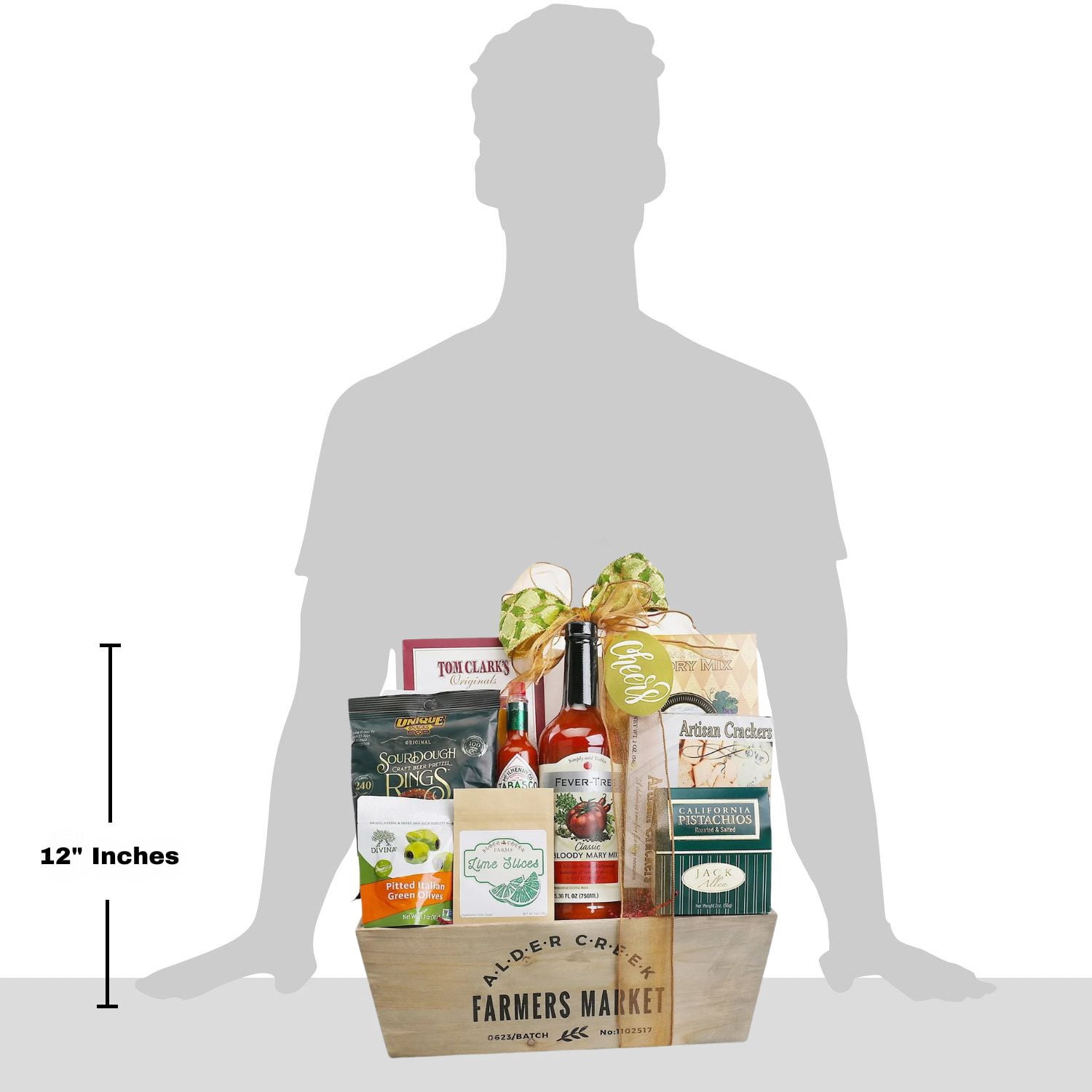 Alder Creek Gift Baskets Farmers Market Bloody Mary Gift ( 9 Pieces)