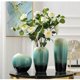 thumbnail image 4 of Jarrón verde de porcelana, decoración de flores de cerámica, decoración moderna de escritorio, arreglo de flores secas simples, decoración, 4 of 7