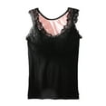 thumbnail image 6 of Sleeveless Thermal Shirts For Women With Built In Bra V Neck Lined Underwear Thermal Tank Tops Vest Warm Base Layer Women Turtleneck Top for Men Thermal Thermal Underwear for Woman plus Size Women, 6 of 7
