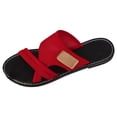 thumbnail image 5 of Rokment Mesh Flat Sandals for Women Beach Summer Lightweight Breathable Open Toe Athletic Outdoor Sports Walking Slip on Casual Comfortable Slippers Red Size 9, 5 of 6