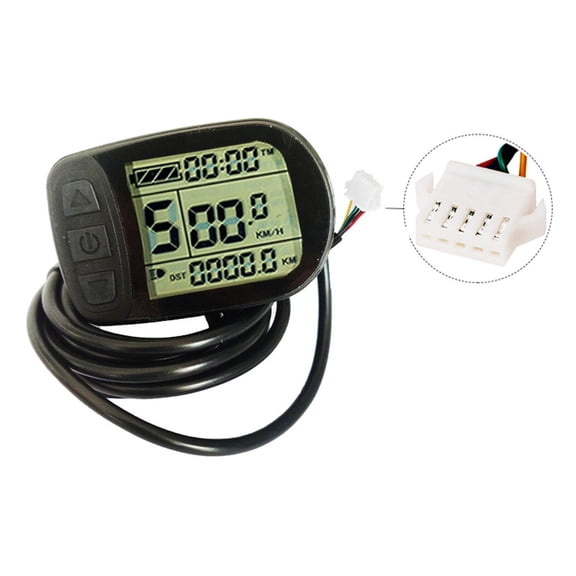 KT LCD5 Universal E-Bike Display Meter With Speed Distance And Power Control For 24V 36V 48V Bicycles