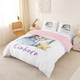 thumbnail image 3 of Metsweet Watercolor Magic Horse Duvet Cover Queen, Dreamy Princess Unicorn Queen Bedding, Blue White,Pink Reversible,3-Piece,1 Duvet Cover and 2 Pillowcases, 3 of 6