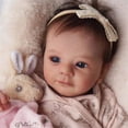 thumbnail image 2 of Muñeca Reborn, GYCV, realista, para niña, 48 cm, con juego de juguetes para alimentarse, 2 of 5
