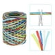 thumbnail image 4 of Cinta de rafia Uxcell de 219 yardas, cinta de manualidades de rafia, cuerda de papel para envolver, roja/azul marino, 4 of 7