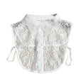 thumbnail image 2 of harmtty Women Lace Fake White Black Shirt Botton Collar Detachable Blouse Accessory, 2 of 8
