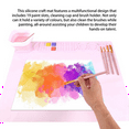thumbnail image 5 of Silicone Painting Mat,Silicone Art Mat, Art Mat with Cup, Easy Clean Up, Protects Surfaces Perfectly. for Paint, Color, 5 of 6