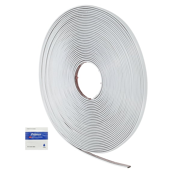 Uxcell Peel and Stick Molding Trim 65.6ft x 0.4" Self Adhesive Wall Trim, White