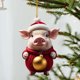 thumbnail image 3 of Adorno navideño de cerdo Homerr, adorno navideño de cerdo, colgante navideño con forma de cerdo de dibujos animados, adorno colgante para árbol de Navidad, decoración festiva para el hogar, 3 of 8