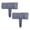 Black2PC, variant on 2PC Edging for Landscaping, Stake-In Lawn Retaining Border, Garden Edging Border, Outdoor Path Divider Fence, Imitation Stone Garden Fence, Landscape Edging Border for Flower Bed,White2PC