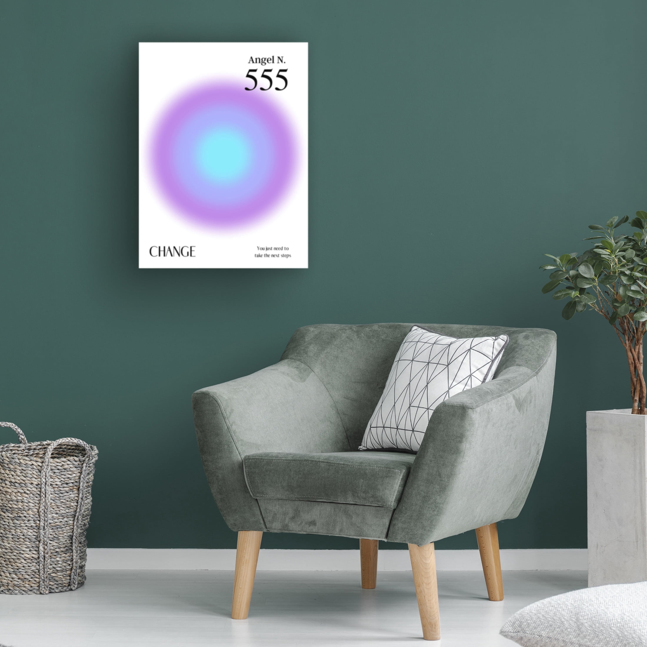 Trademark Fine Art Amelie Angel Number 555 Canvas Wall Art