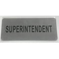 thumbnail image 1 of SUPERINTENDENT SIGN (BRUSH ALUMINIUM, 3.5X8 )-The Mont argent line., 1 of 2