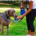 thumbnail image 2 of Correa multifunción para perros con dispensador de agua y comida, cuerda de tracción para perros, correa extensible 3 en 1, cuerdas de alambre fuertes, correa para perros, color azul, 2 of 5