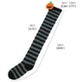 thumbnail image 2 of DQRPSEETB Women Halloween Socks Cartoon Devil Socks Over Knee Socks Striped Stockings Long Socks Red, 2 of 4