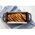thumbnail image 2 of Black Cast Iron Loaf Baking Pan Seasoned Dual Handles 8.5 x 4.5, 2 of 6