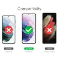 thumbnail image 2 of 3 Pack Tempered Glass Screen Protector Compatible with Samsung Galaxy S21+ 6.7 - inch Easy Installation HD-Clear Bubble Free, 2 of 3