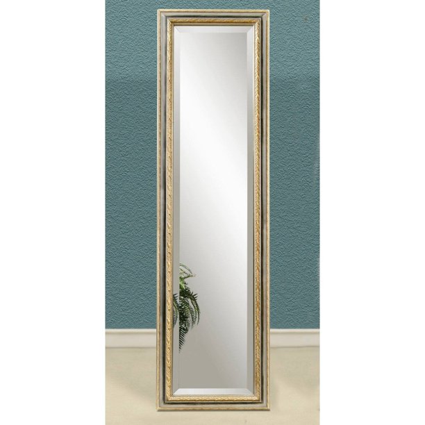 Silver & Gold Full Length Cheval Floor Mirror 18W x 64H in. Walmart