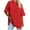 Red, variant on Pitauce Womens Oversized T-Shirts Loose Fit Crew Neck Short Sleeve Tops Solid Color Summer Casual Blouse Tunic Tops 2025 Basic Tee