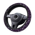 thumbnail image 4 of Balery Snowflake Gradient Purple print Steering Wheel Covers Elastic Skidproof Steering Wheel Protective Cover Case for Men Women Universal 15 Inches Cars Accessories, 4 of 8