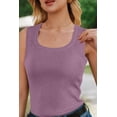 thumbnail image 5 of Arach&Cloz Women's Sweater Vests Square Neck Spring Summer Basic Slim Fitted Tank Tops 2026, 5 of 8