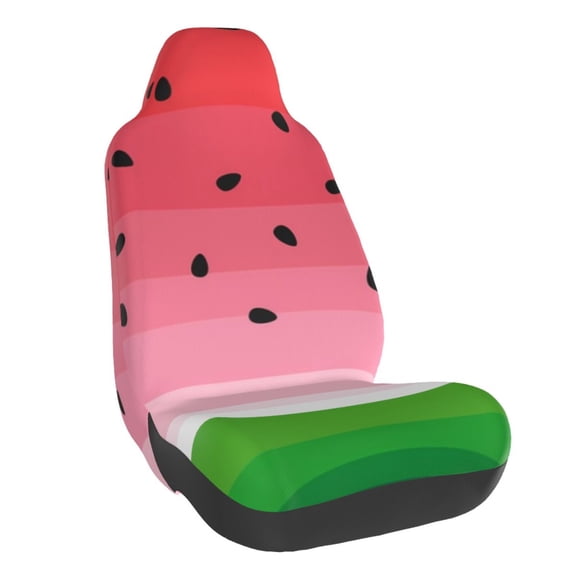 Fuzoiu Watermelon Print Elastic Car Seat Covers, Seat Cover Protector,Universal Fit Interior Covers for Most Cars,Washable Seat Cover Non Slip for SUV,Sedan,Van